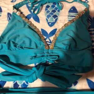 Teal Swimwear 2 Piece bikini XOXOXO Set